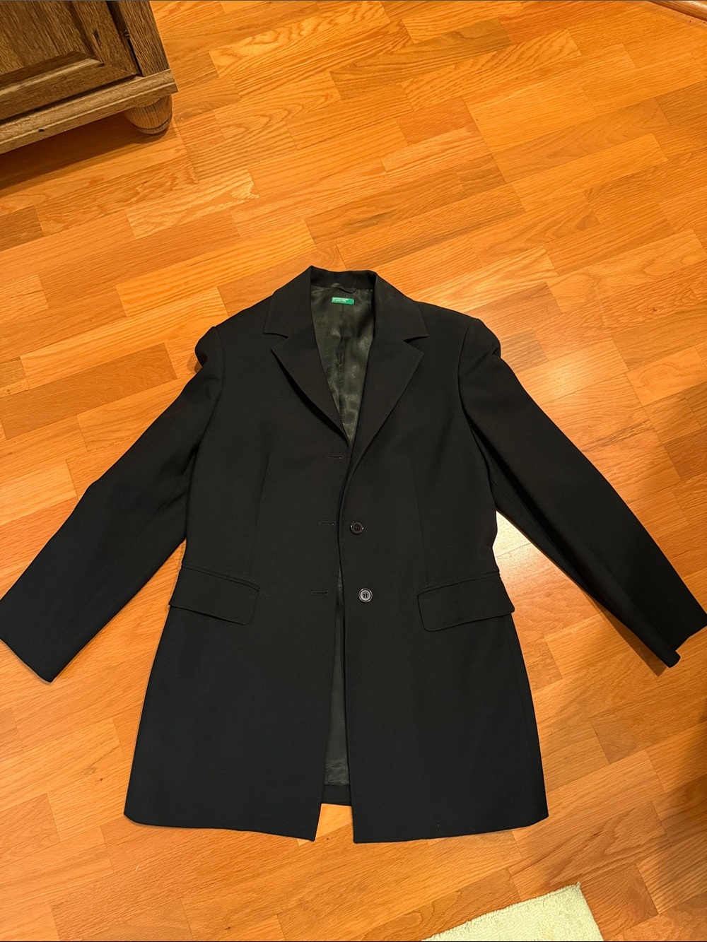 United Colors Of Benetton Women's Black Blazer Jacket